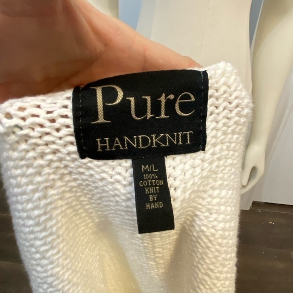 PURE Hand knit Cotton Knit M/L Pockets Toggles - Picture 8 of 9